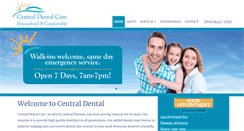 Desktop Screenshot of centraldentalcare.com