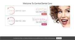 Desktop Screenshot of centraldentalcare.co.uk