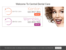 Tablet Screenshot of centraldentalcare.co.uk